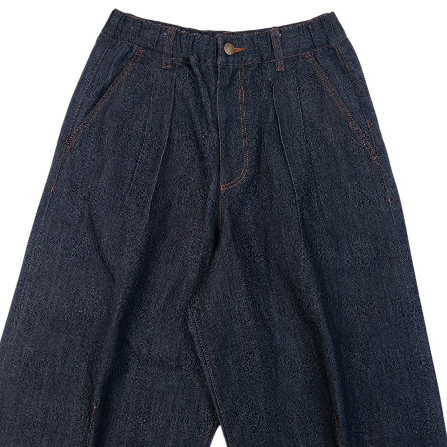 Vintage 90s Frapbois By Issey Miyake Pleated Denim Jeans Women Size L