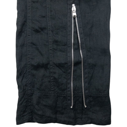 Vintage Armani Jeans Zip Detail Linen Trousers Size W31