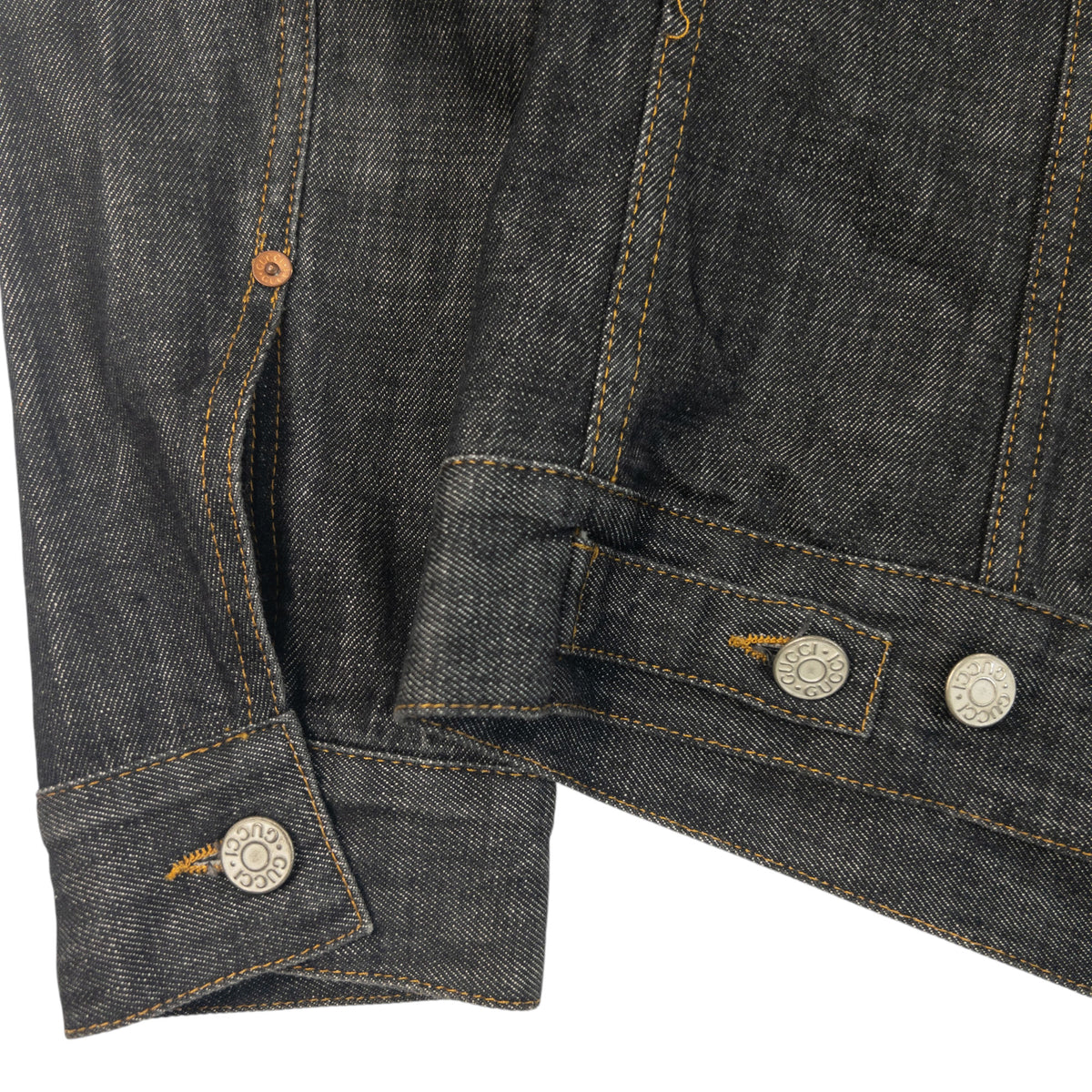 Vintage 2000s Gucci By Tom Ford Button Up Denim Jacket Size M