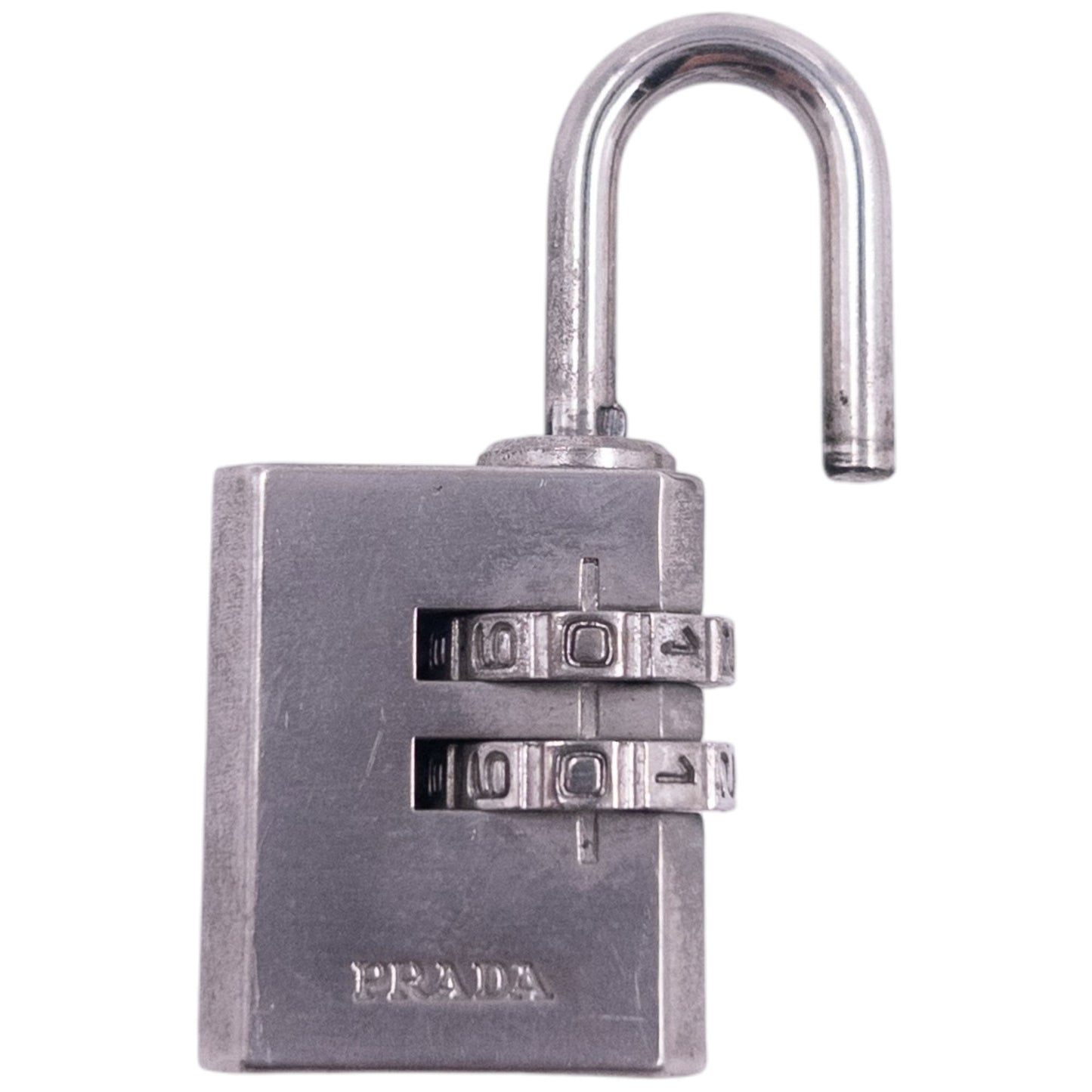 Vintage 2000s Prada Silver Combination Padlock