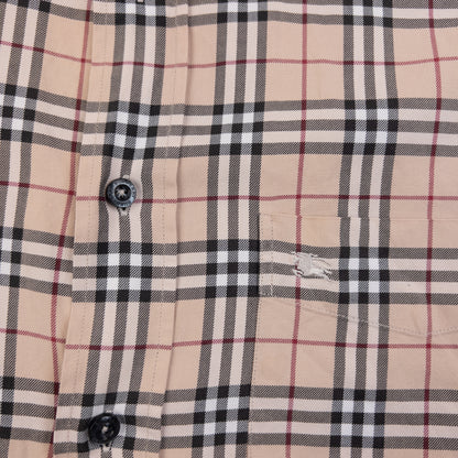 Vintage 2000s Burberry Nova Check Long Sleeve Button Up Shirt Size XL