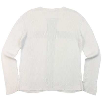 Vintage 2000s Burberry Black Label Nova Check Knit Jumper in white, photo 2