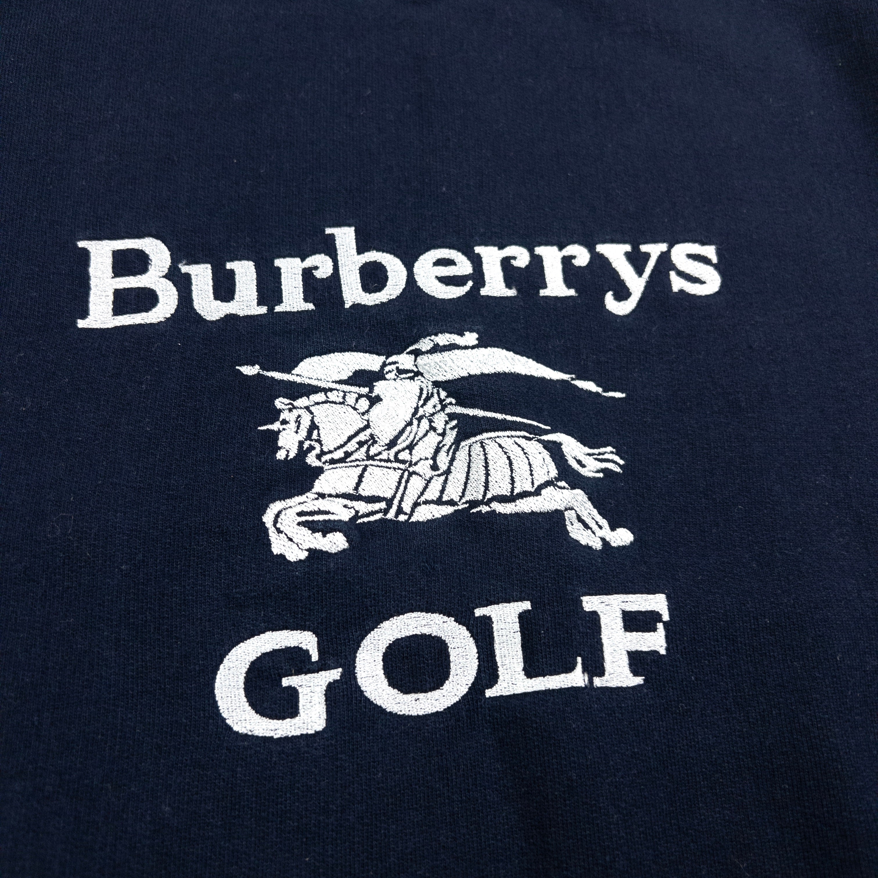 Vintage Burberry Golf Embroidered Sweatshirt Size M