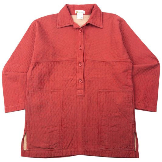 Vintage 80s Issey Miyake Sport Half Button Quilted Jacket Size S