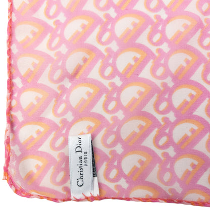 Vintage 2000s Dior Monogram Sheer Silk Scarf