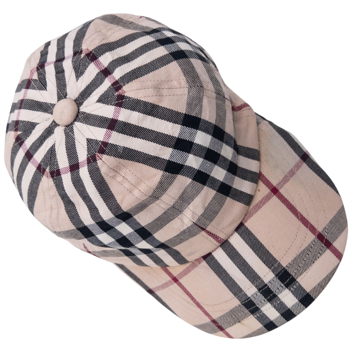 Vintage 2000s Burberry Nova Check Hat in beige (cotton), photo 7