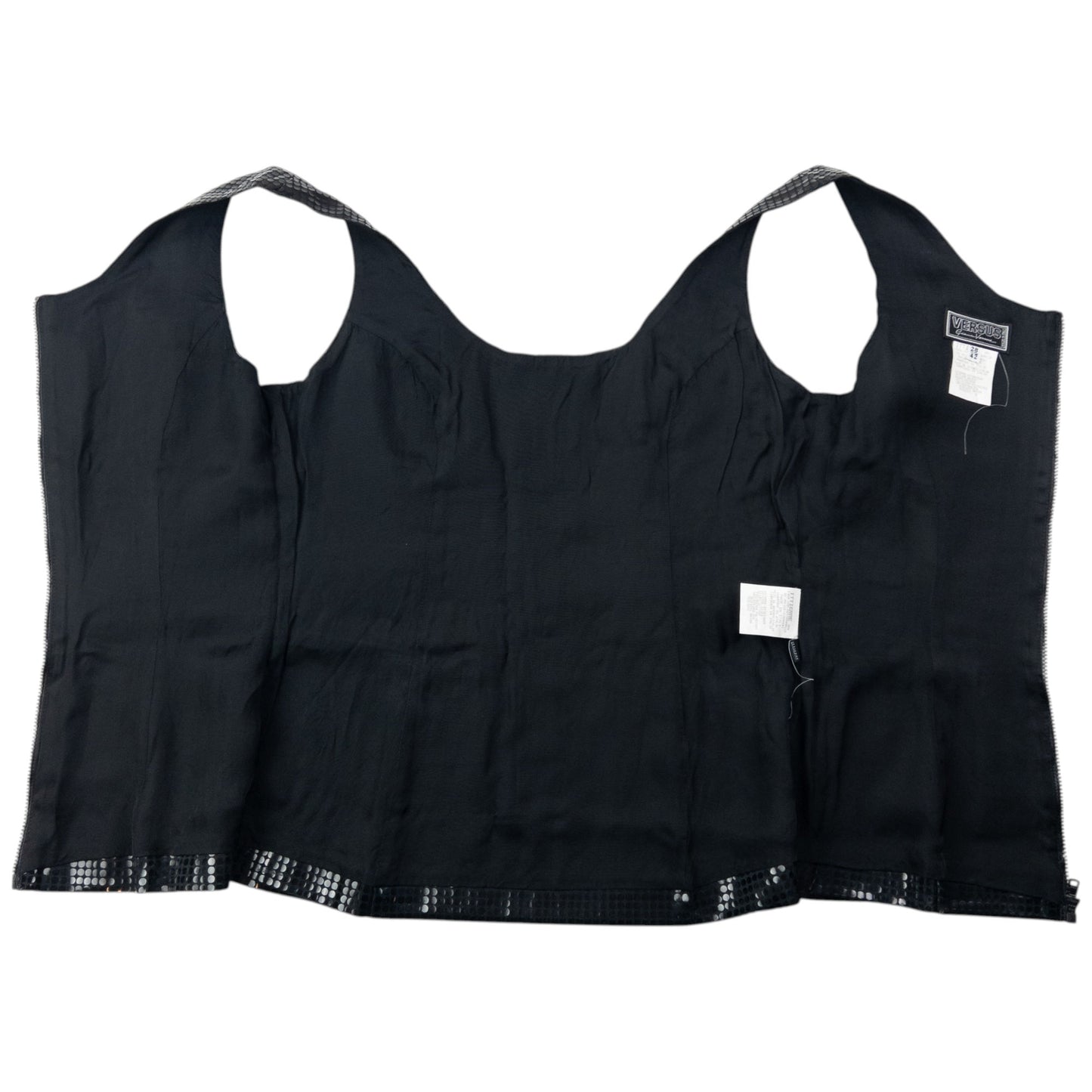 Vintage 2000s Gianni Versace Versus Sparkle Vest Top Womens Size M
