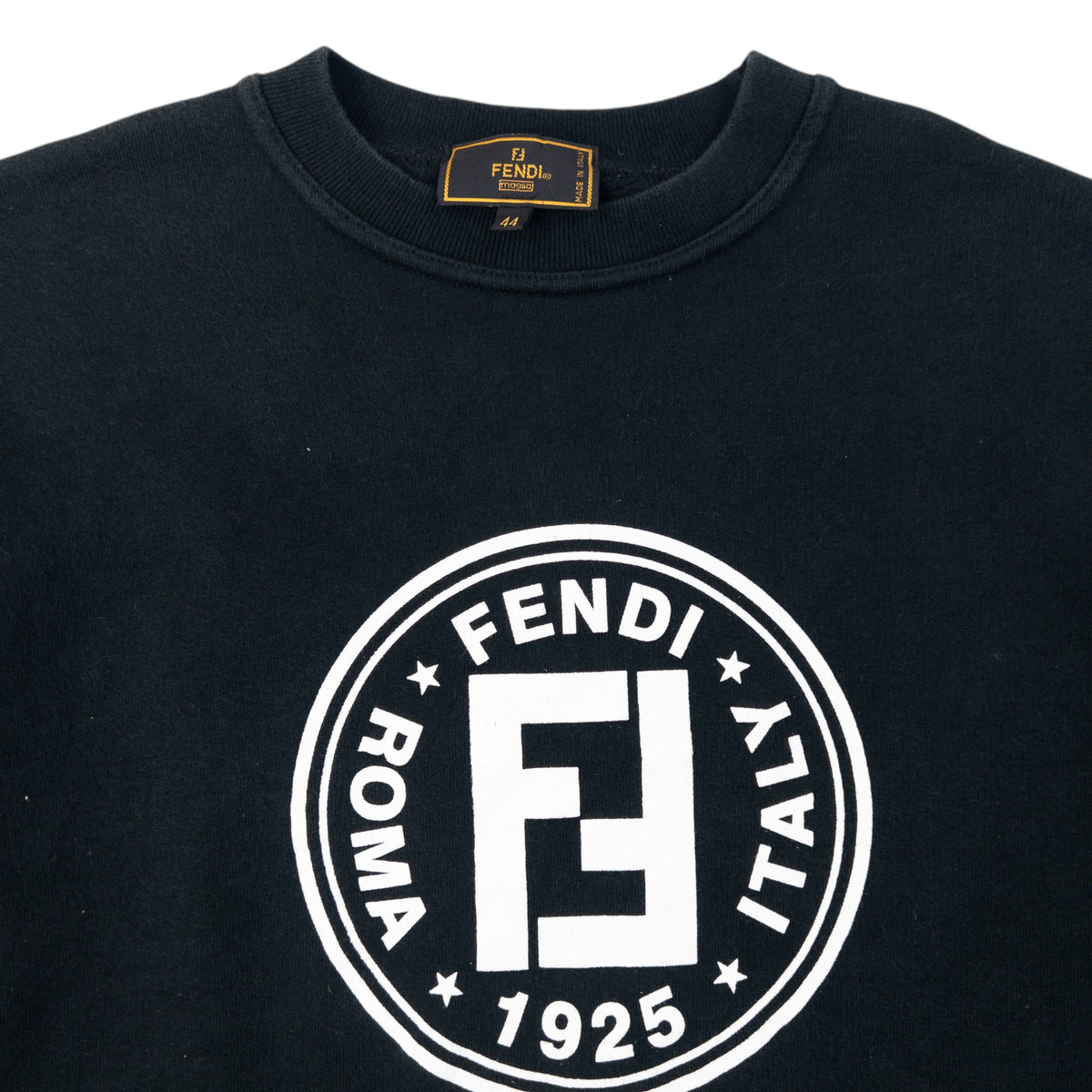 Vintage 90s Fendi Graphic Sweatshirt in black (cotton), photo 3