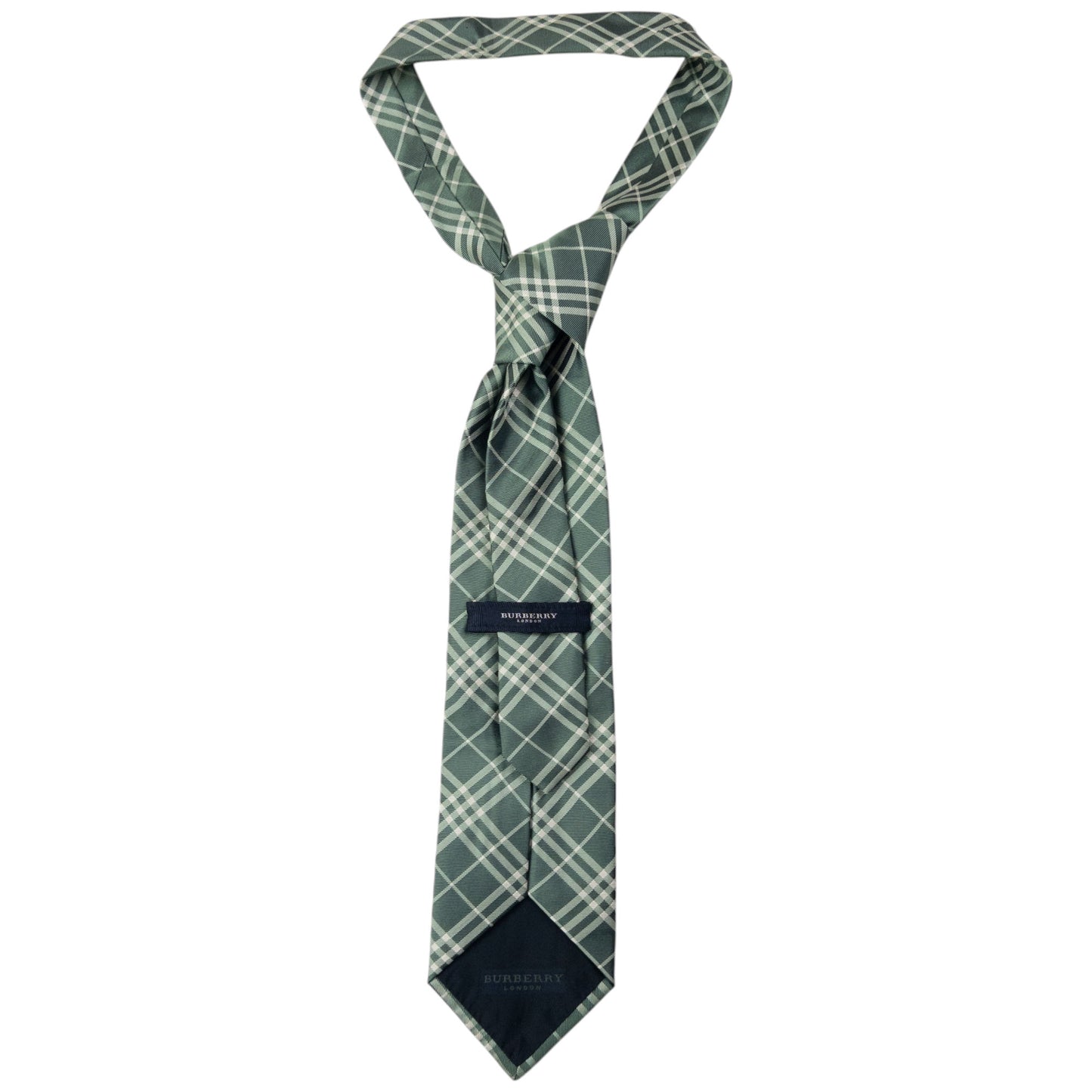 Vintage Burberry Nova Check Silk Tie