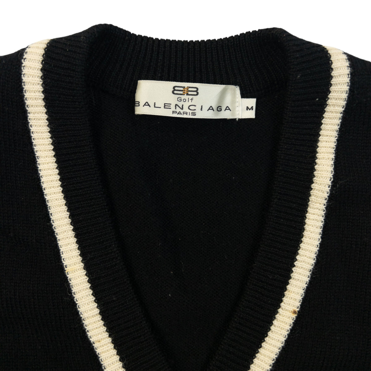 Vintage 90s Balenciaga Golf Button Up Sweater Vest Womens Size M