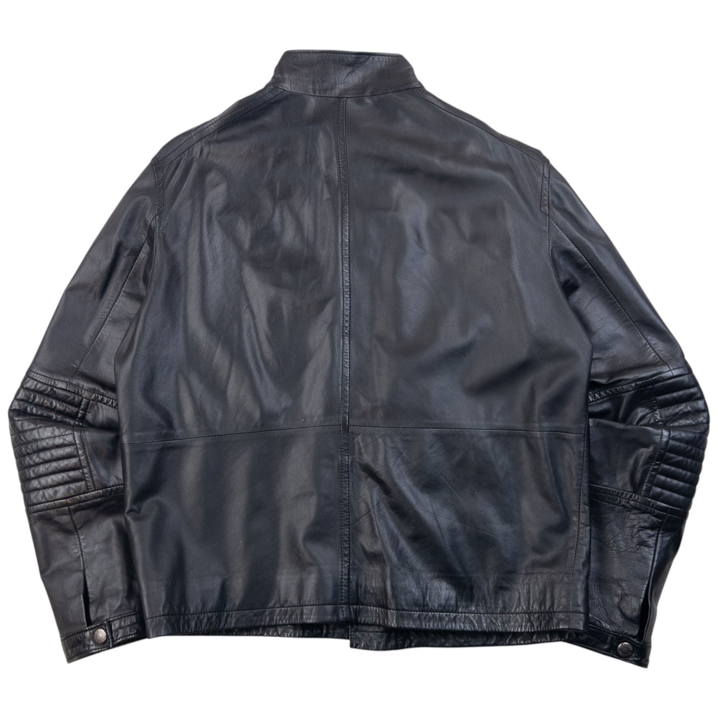 Vintage 2000s Versace Classic Zip Up Leather Jacket Size L