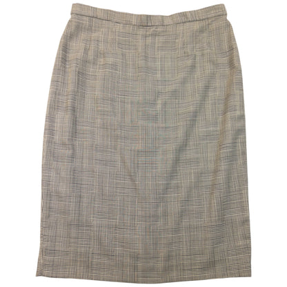 Vintage 90s Balenciaga Checkered Jacket & Skirt Suit Set Womens Size L