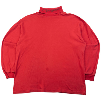 Vintage 2000s YSL Yves Saint Laurent Turtleneck Jumper Size XL