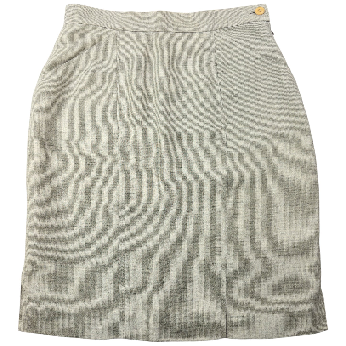 Vintage 80s Gucci Linen And Wool Skirt Womens Size W26