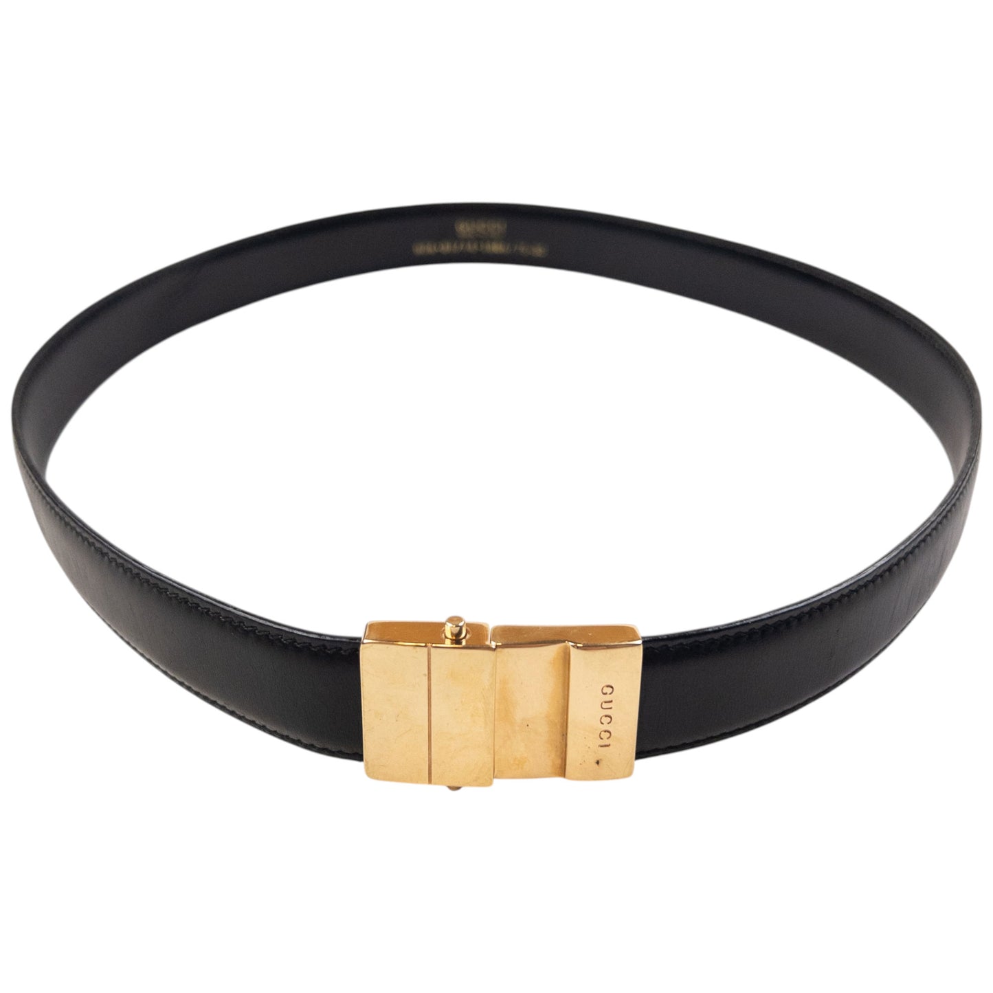Vintage 90s Gucci Leather Belt Size W27