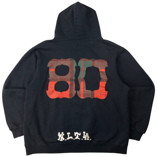 Vintage Stussy NYTLA Tartan Graphic Hoodie Size XL