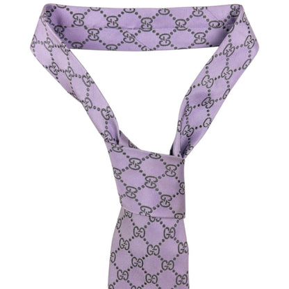 Vintage Gucci Monogram Silk Tie