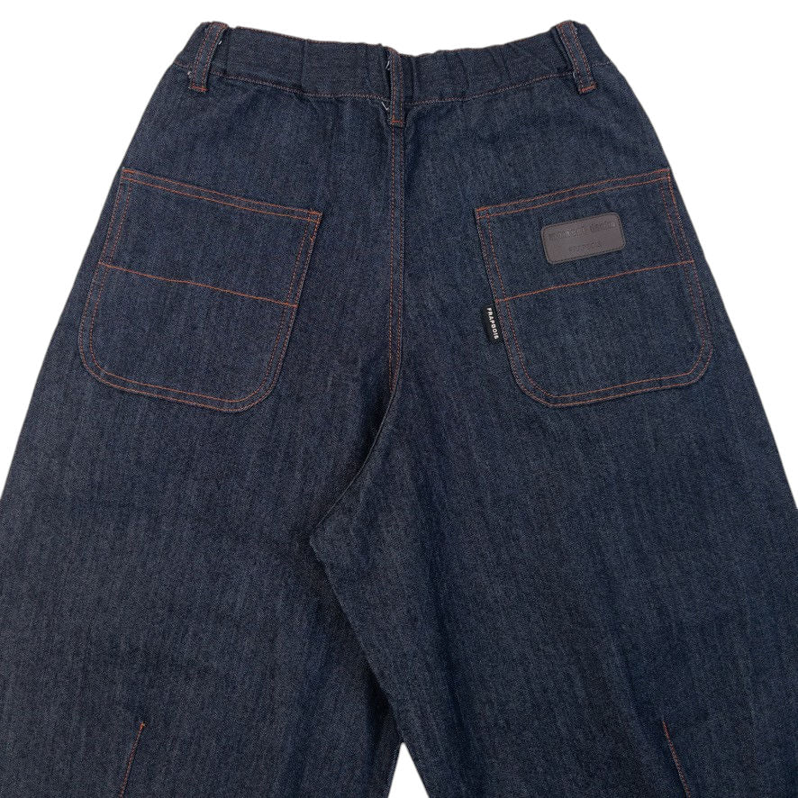 Vintage 90s Frapbois By Issey Miyake Pleated Denim Jeans Women Size L