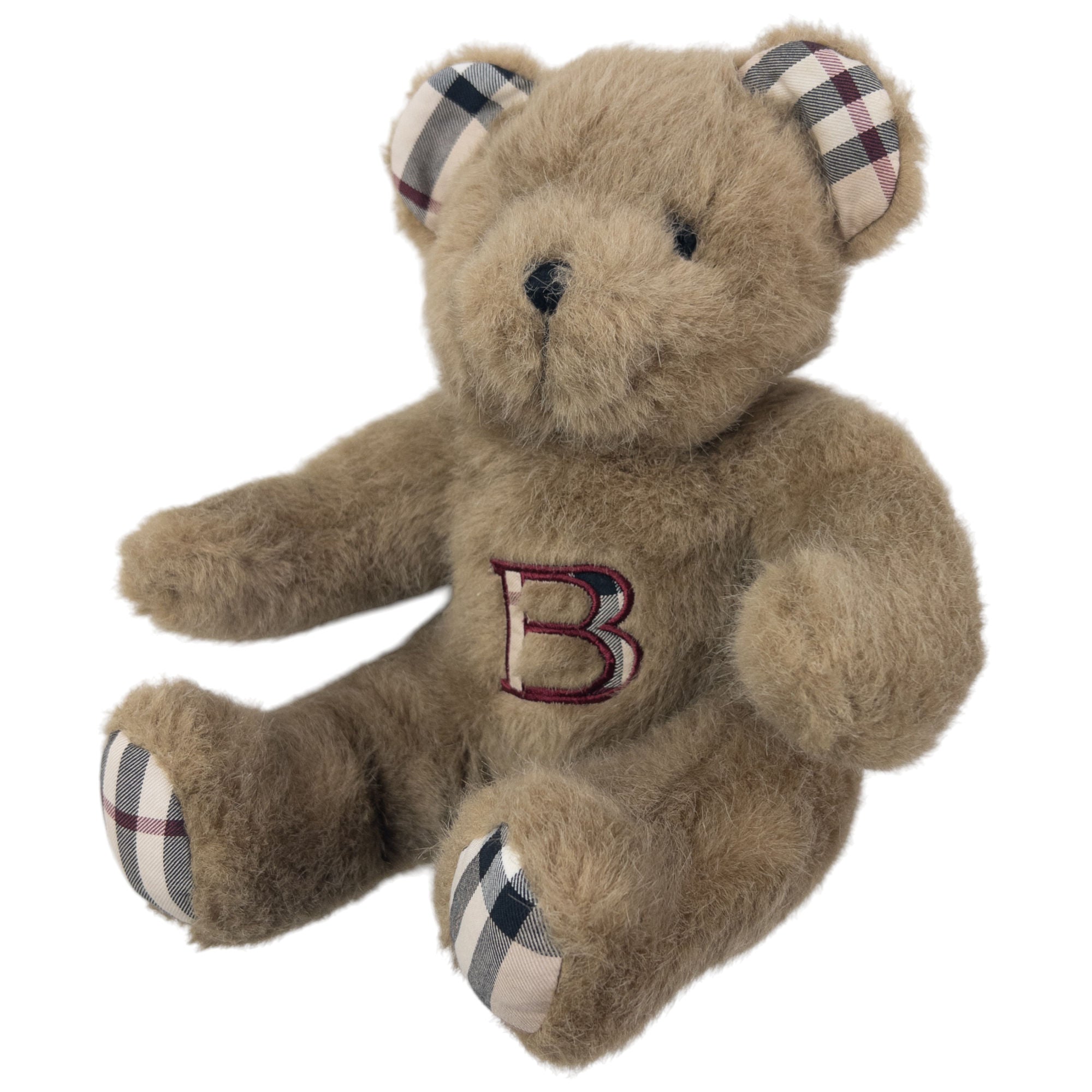 Vintage 90s Burberry Nova Check Teddy Bear
