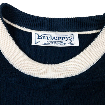 Vintage 90s Burberry Embroidered Regatta Jumper Size M