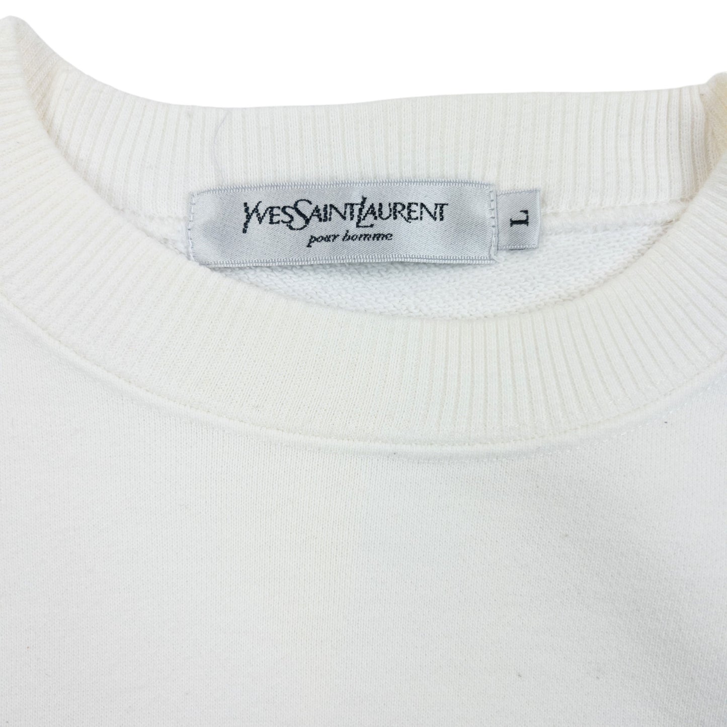 Vintage 90s YSL Yves Saint Laurent Embroidered Sweatshirt Size S