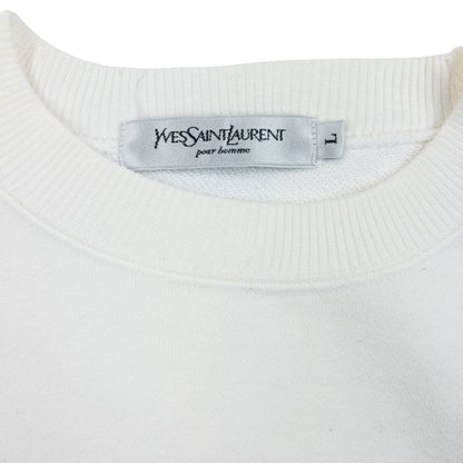 Vintage 90s YSL Yves Saint Laurent Embroidered Sweatshirt Size S