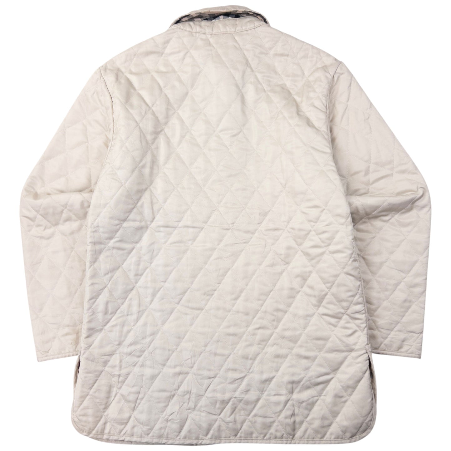 Vintage Burberry Nova Check Lined Quilted Jacket Womens Size L