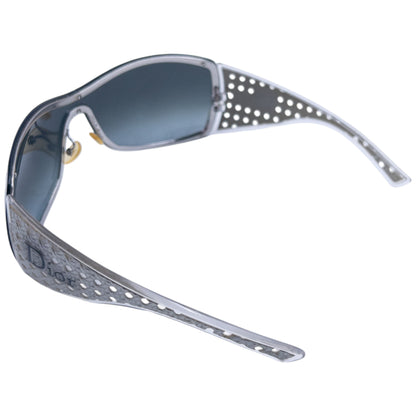 Vintage 2000s Dior Quadrille Shield Sunglasses