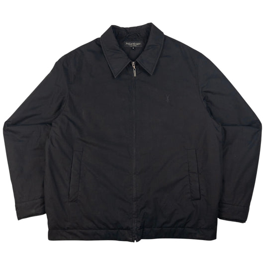 Vintage YSL Yves Saint Laurent Padded Zip Up Jacket Size XL