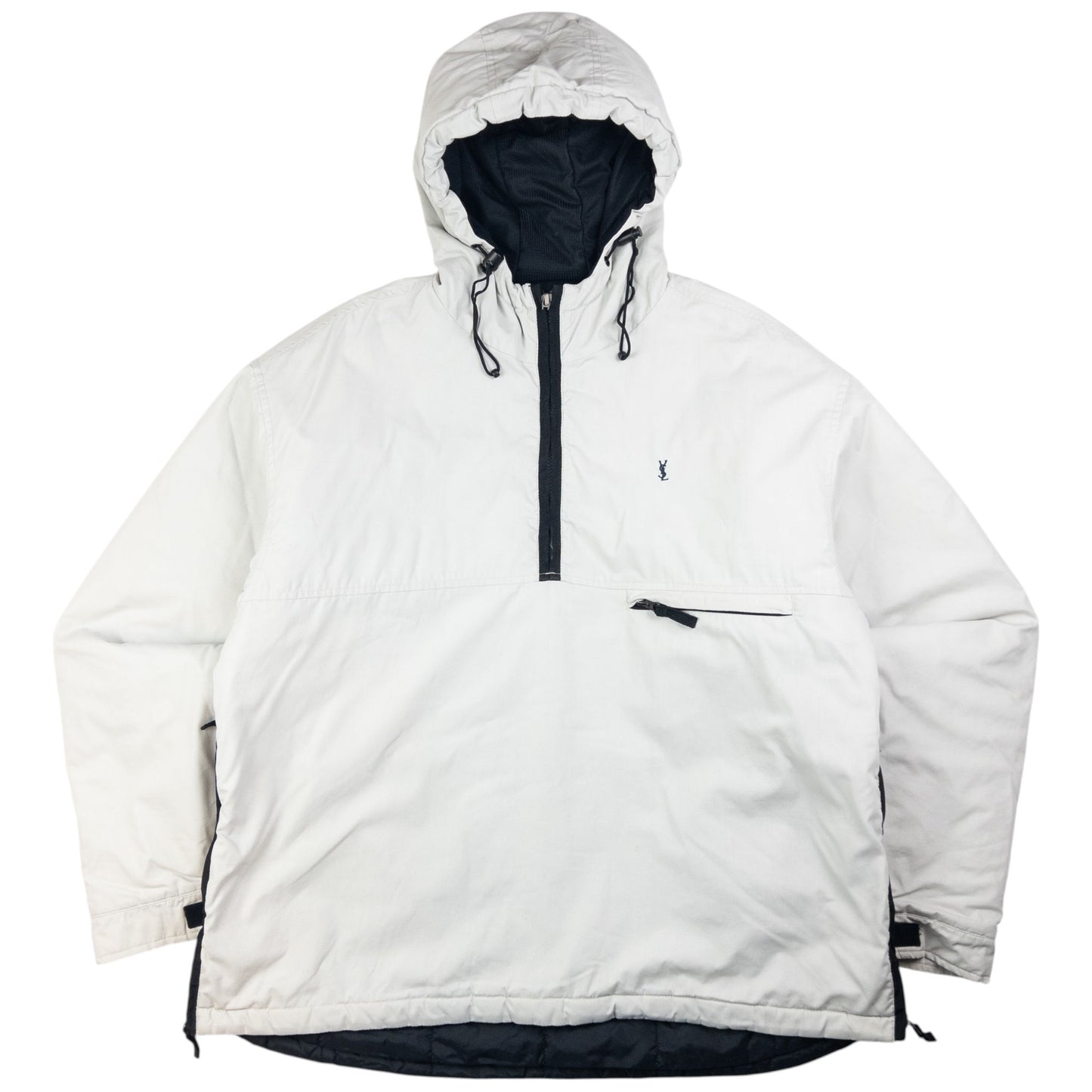 Vintage YSL Yves Saint Laurent Half Zip Padded Jacket Size L