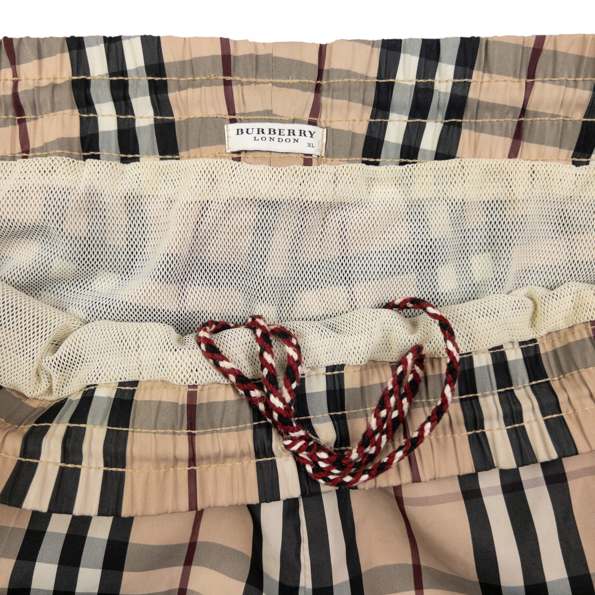 Vintage Burberry Nova Check Swim Shorts Size XL
