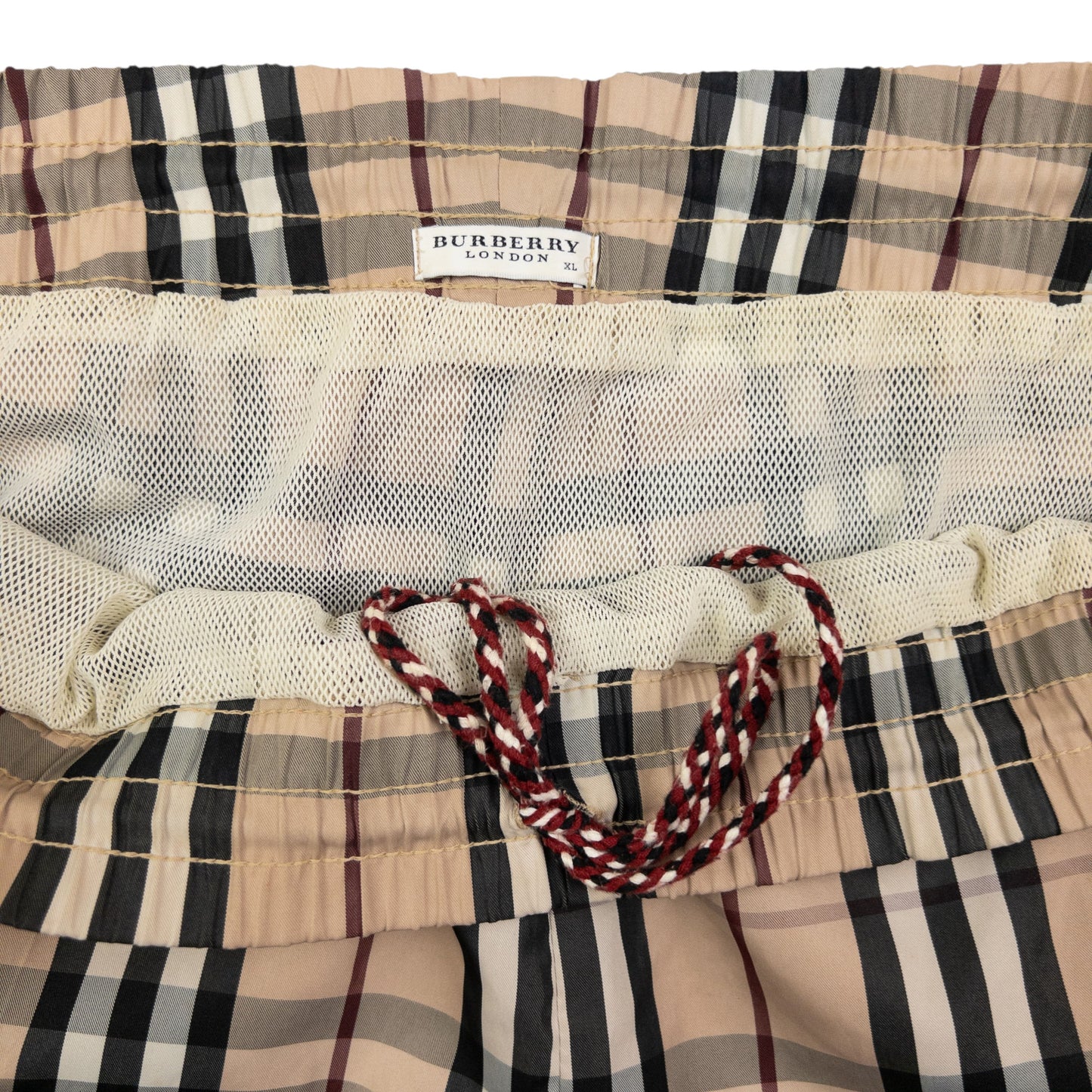 Vintage Burberry Nova Check Swim Shorts Size XL