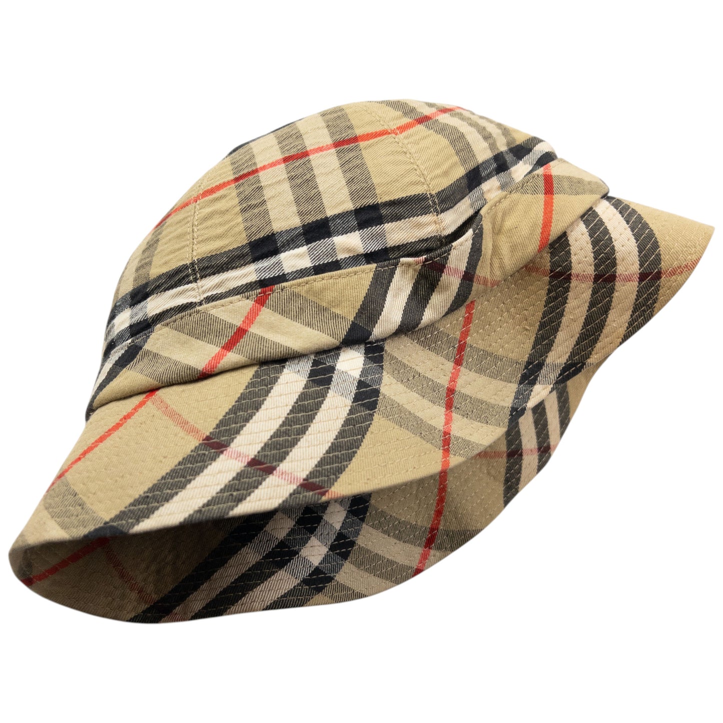 Vintage 80s Burberry Nova Check Bucket Hat Size M