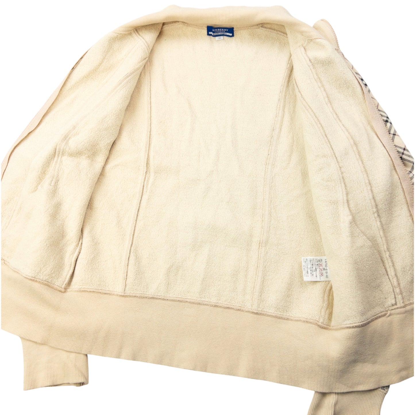 Vintage 2000s Burberry Blue Label Nova Check Zip Up Sweatshirt Womens Size M