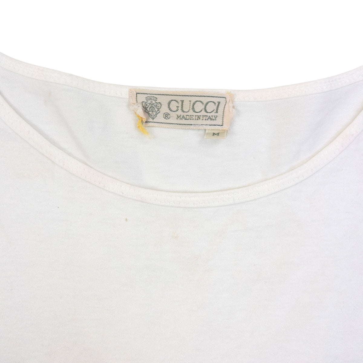 Vintage 80s Gucci Striped T Shirt in white (cotton), photo 3