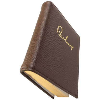 Vintage Burberry notitieboek met lederen omslag uit de jaren 2000