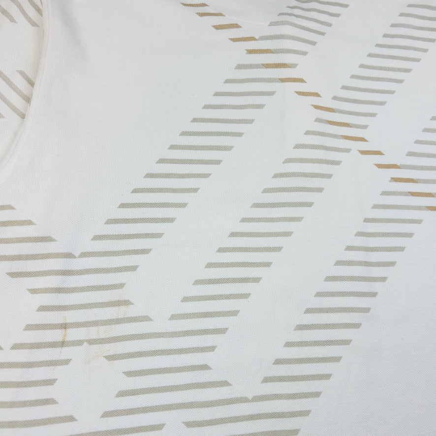 Vintage Burberry Nova Check Stripe Polo Shirt Size M