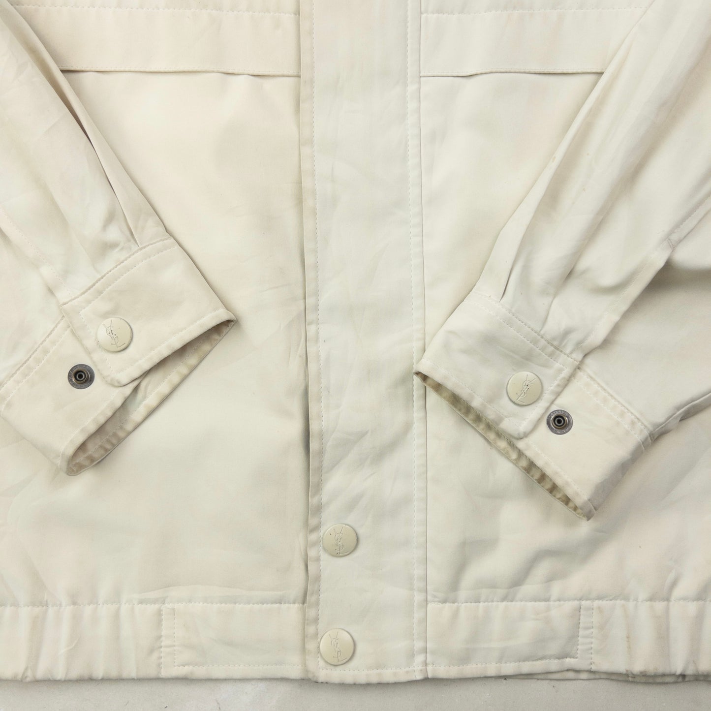Vintage 90s YSL Yves Saint Laurent Harrington Jacket Size XL