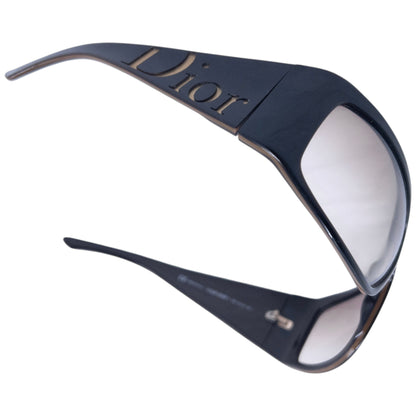 Vintage 2000s Dior Embossed Shield Sunglasses