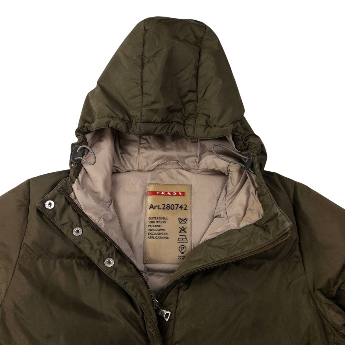 Vintage Prada Sport Ice Skater Puffer Jacket Womens Size M