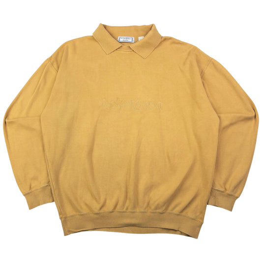 Vintage YSL Yves Saint Laurent Polo Sweatshirt Size M