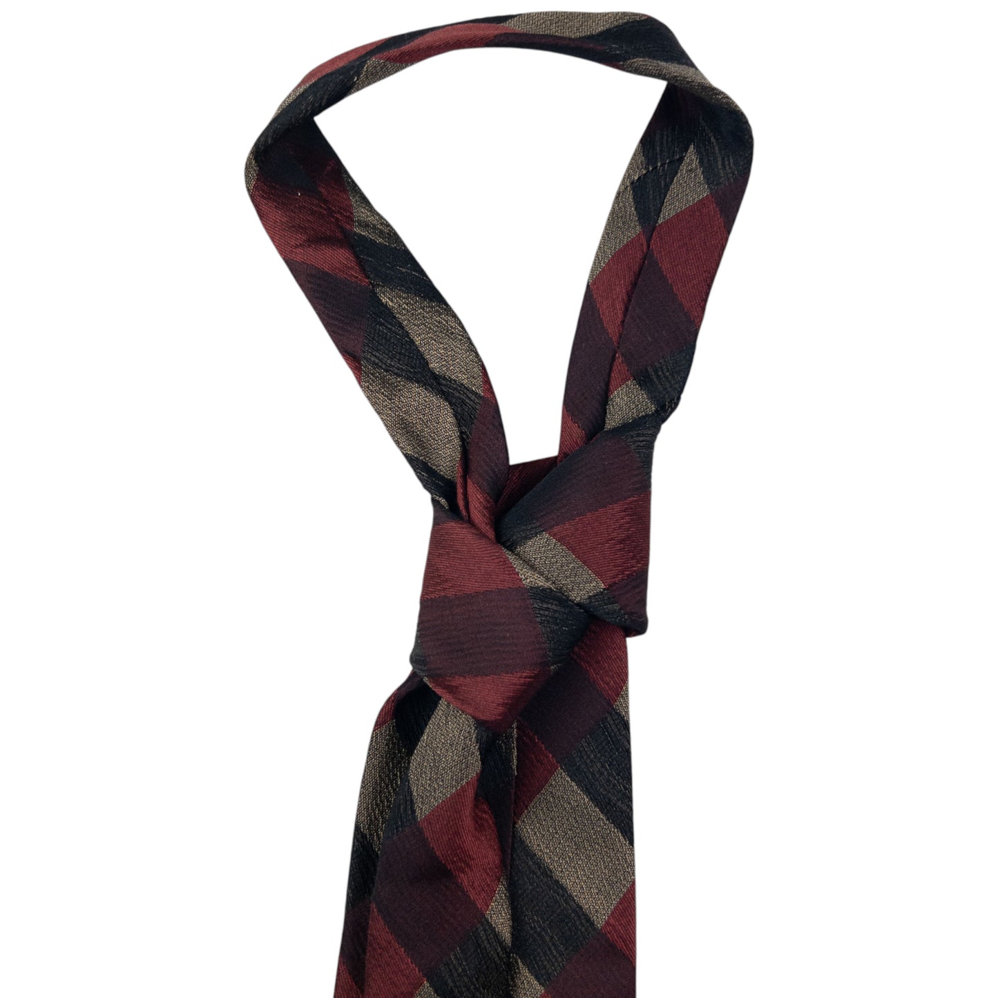 Vintage Issey Miyake Checkered Silk Tie