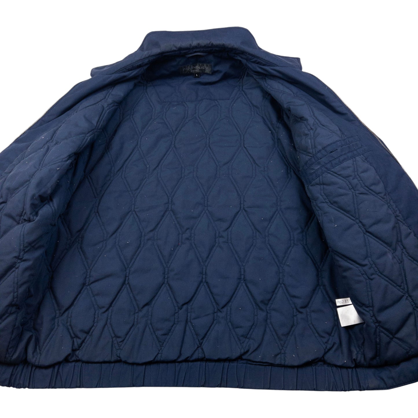 Vintage YSL Yves Saint Laurent Padded Zip Up Jacket Size L