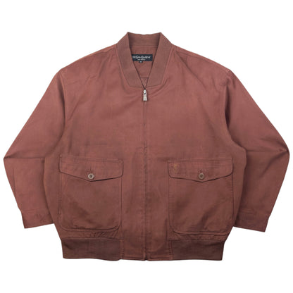 Vintage YSL Yves Saint Laurent Bomber Jacket Size XL