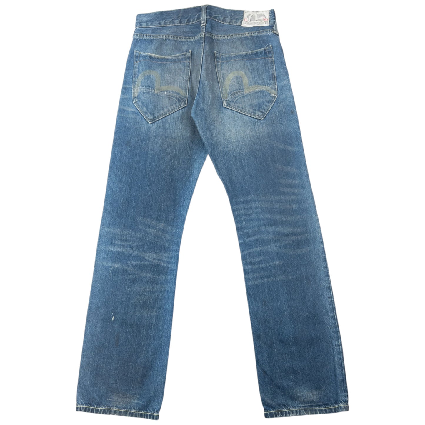 Vintage Puma X Evisu Double Gull Japanese Denim Jeans Size W30