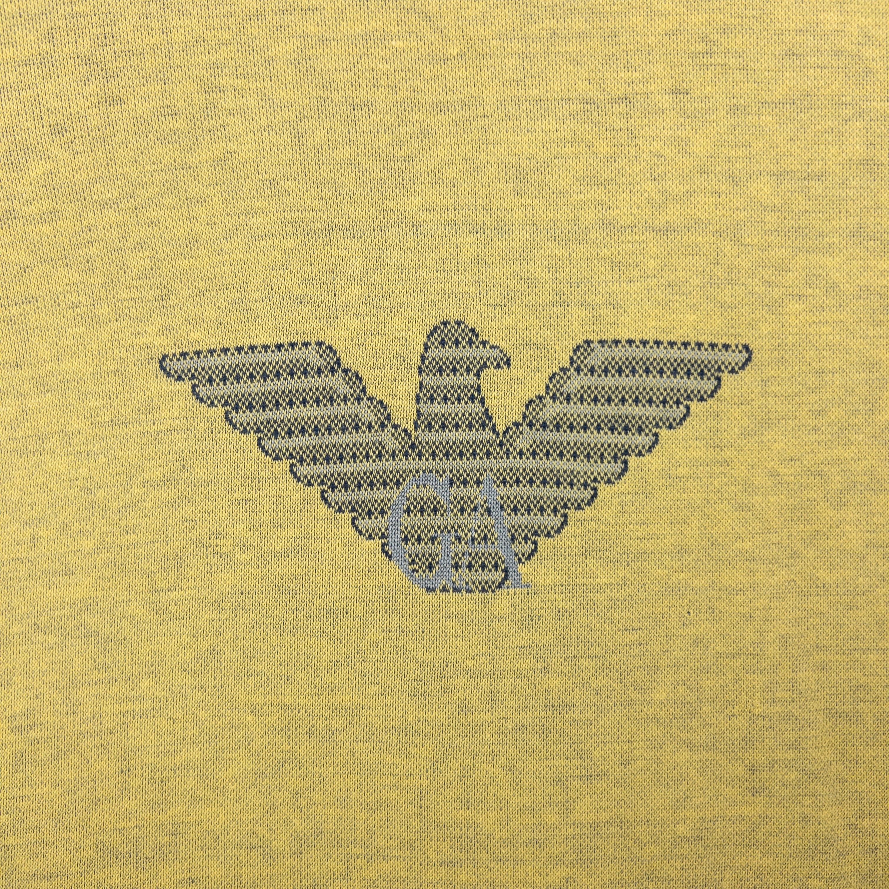 Vintage Armani Logo T Shirt Size XS