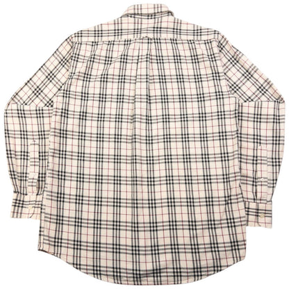 Vintage Burberry Nova Check Long Sleeve Button Up Shirt Size S