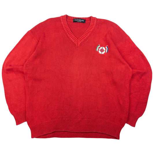 Vintage YSL Yves Saint Laurent Knit Jumper Size XL