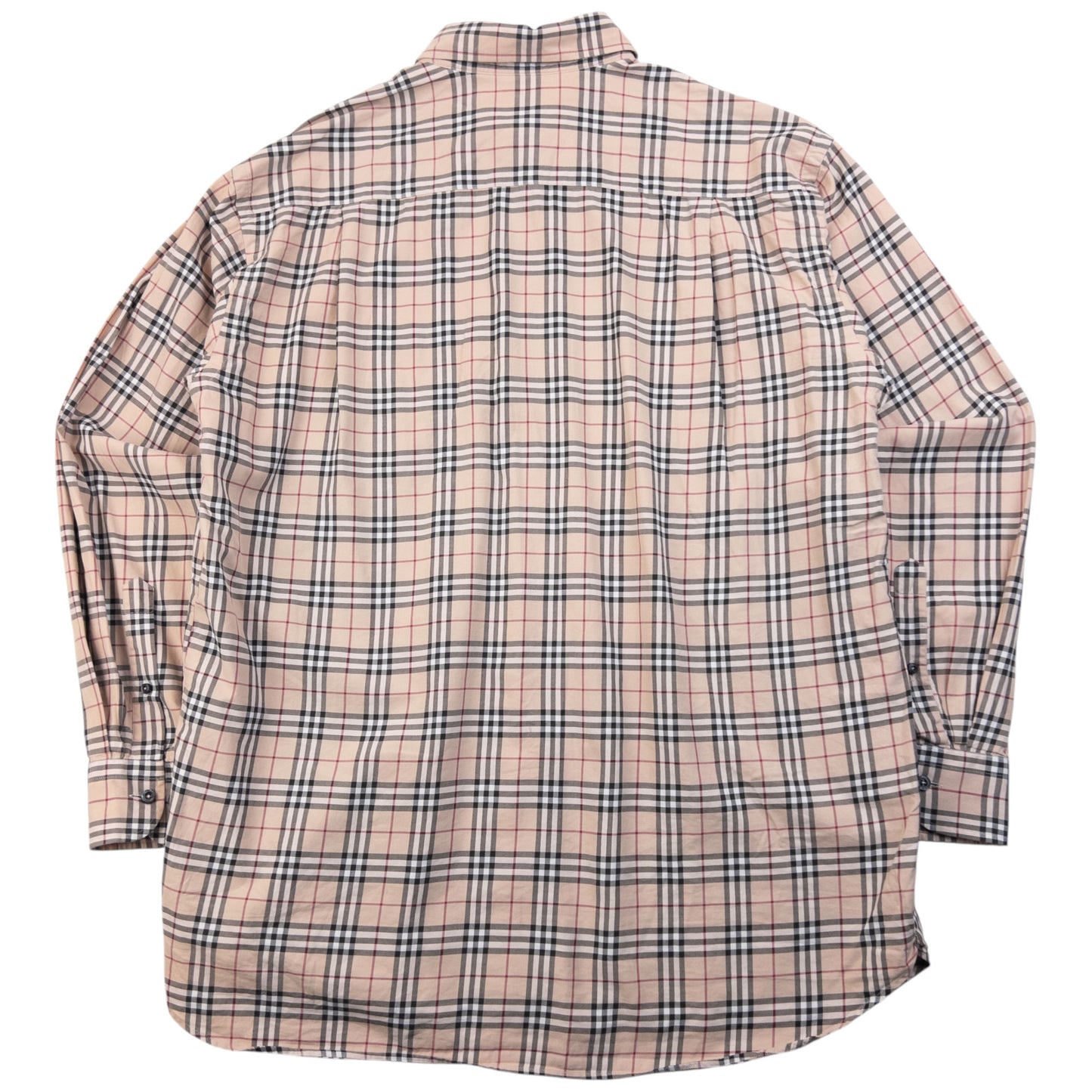 Vintage 2000s Burberry Nova Check Long Sleeve Button Up Shirt Size XL