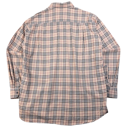Vintage 2000s Burberry Nova Check Long Sleeve Button Up Shirt Size XL
